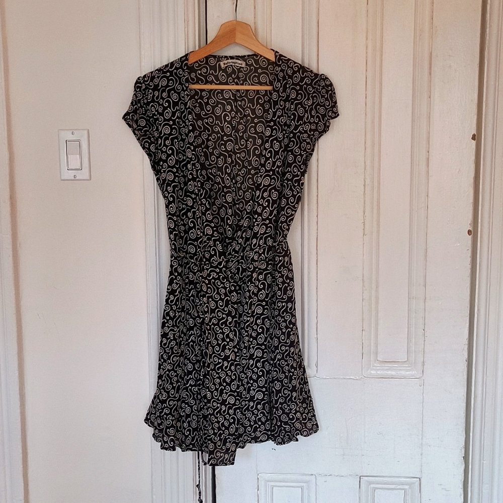 Reformation tie-at-the-waist mini dress